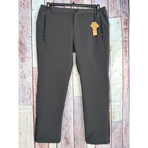 Northbound Gear Womens Adventure V2 Dark Gray Fleece Lined Hiking Pants SZ 16 XL